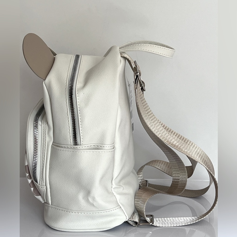 Adorable Khaki and Cream Mickey Mouse Backpack with Iconic Ears.  New with Tags. - Picture 3 of 14